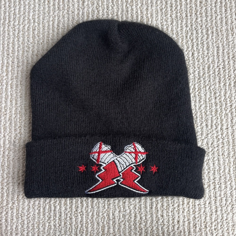 AEW Official CM Punk, Best In The World Cuffed Beanie Knit USA